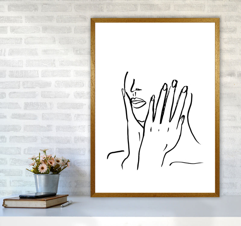 Face Hands Sketch3 By Planeta444 A1 Print Only