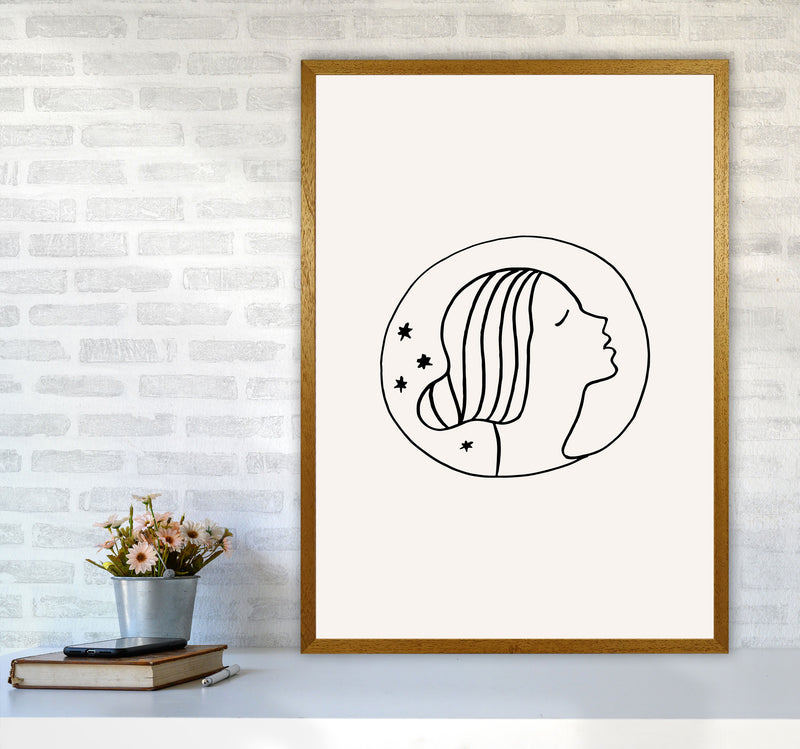 Delicate Face Circle By Planeta444 A1 Print Only