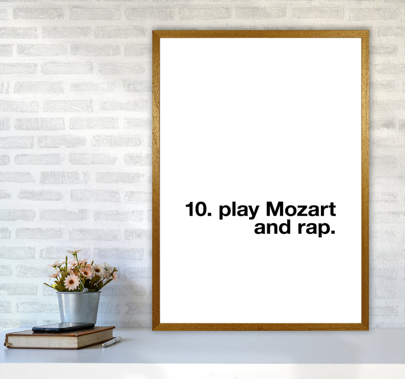 10th Commandment Play Mozart Quote Art Print By Planeta444 A1 Print Only