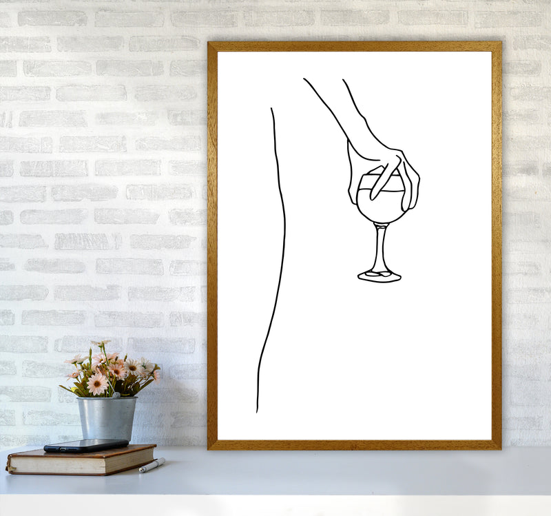 Hand Holding Wine Glass By Planeta444 A1 Print Only