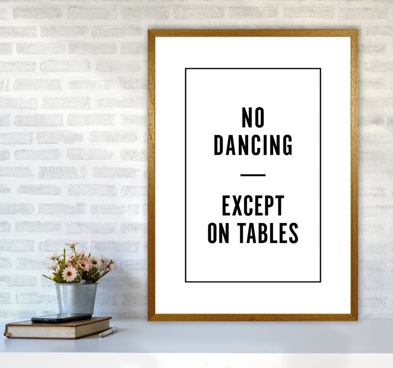 No Dancing Minimal Quote Art Print By Planeta444 A1 Print Only