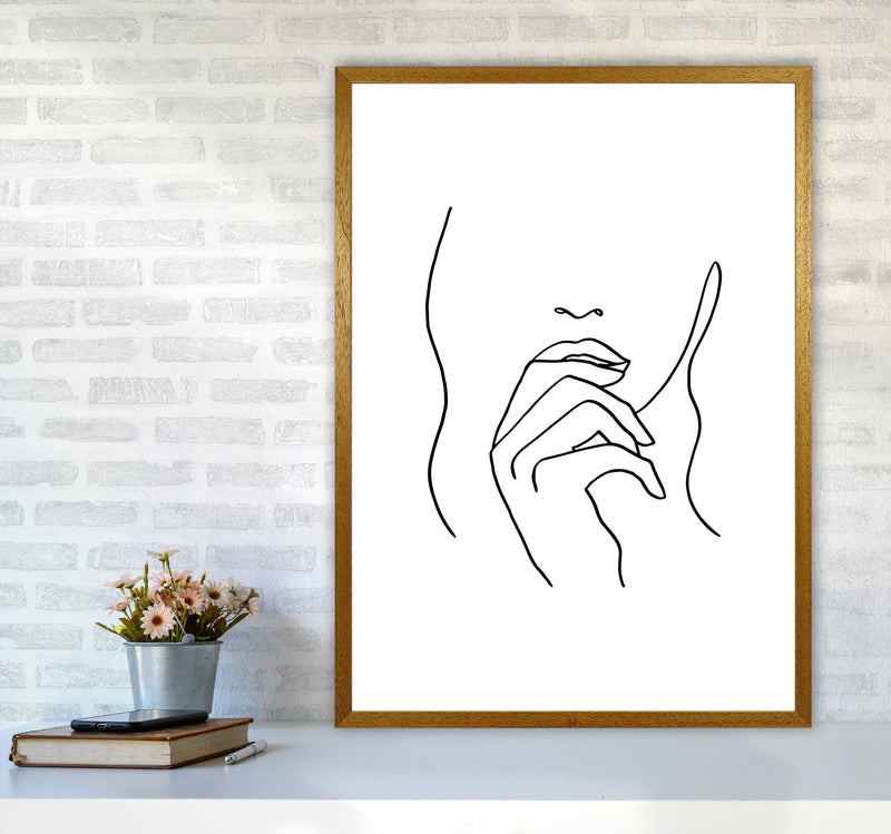 Lips Hand Hair By Planeta444 A1 Print Only