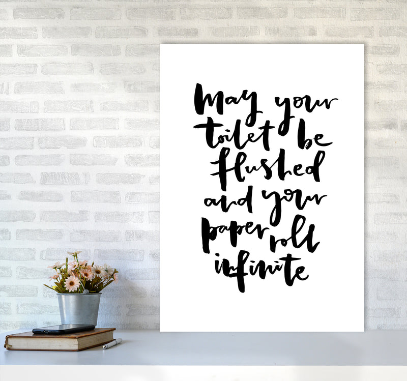 May Your Toilet Be Flushed Bathroom Art Print By Planeta444 A1 Black Frame