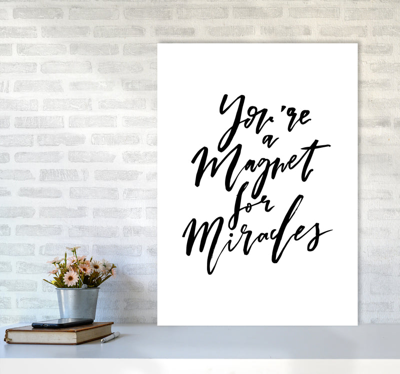 Youre A Magnet For Miracles By Planeta444 A1 Black Frame