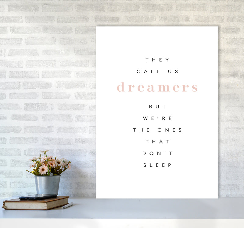 They Call Us Dreamers Type By Planeta444 A1 Black Frame