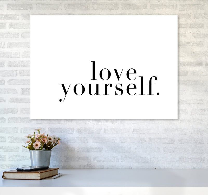 Love Yourself Type By Planeta444 A1 Black Frame
