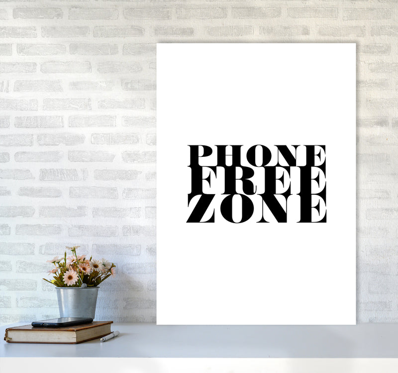 Phone Free Zone By Planeta444 A1 Black Frame