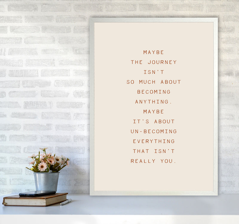 Maybe The Journey Type By Planeta444 A1 Oak Frame