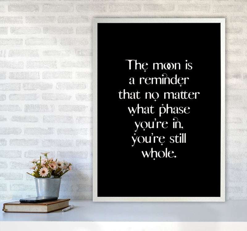 The Moon Is A Reminder By Planeta444 A1 Oak Frame
