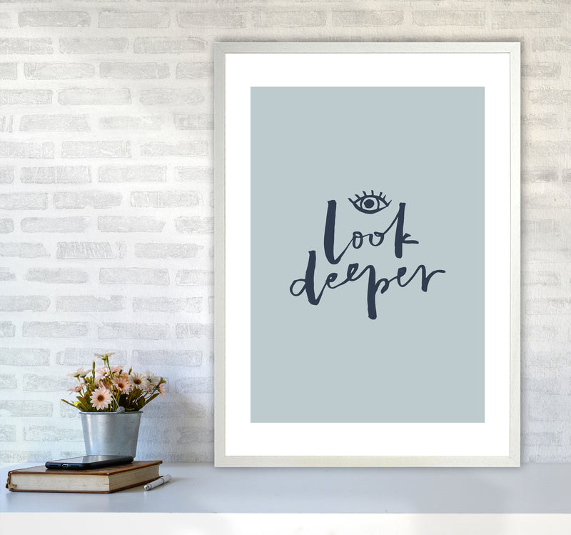 Look Deeper Naval By Planeta444 A1 Oak Frame