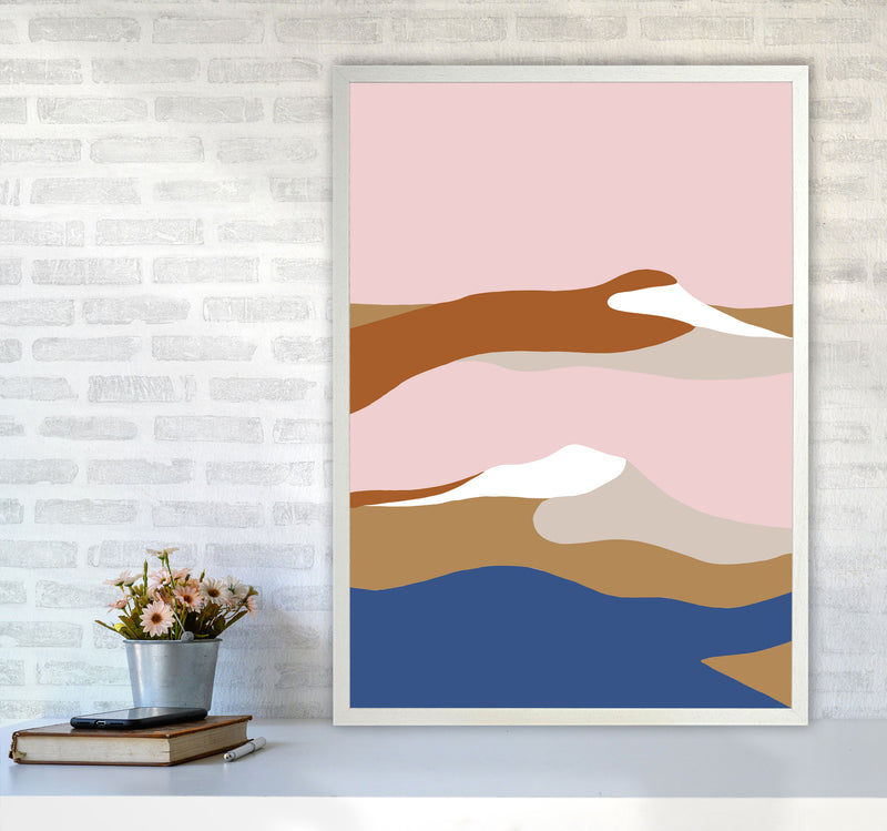 Abstract Dunes3 By Planeta444 A1 Oak Frame