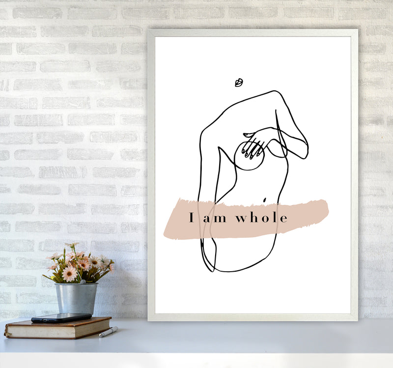 Covering Breasts With One Hand I Am Whole By Planeta444 A1 Oak Frame