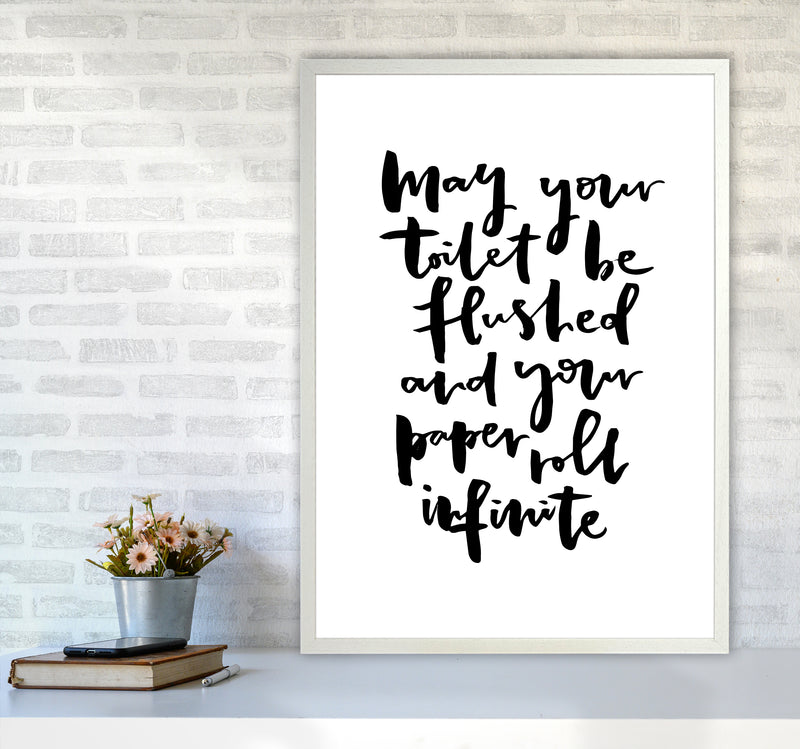 May Your Toilet Be Flushed Bathroom Art Print By Planeta444 A1 Oak Frame