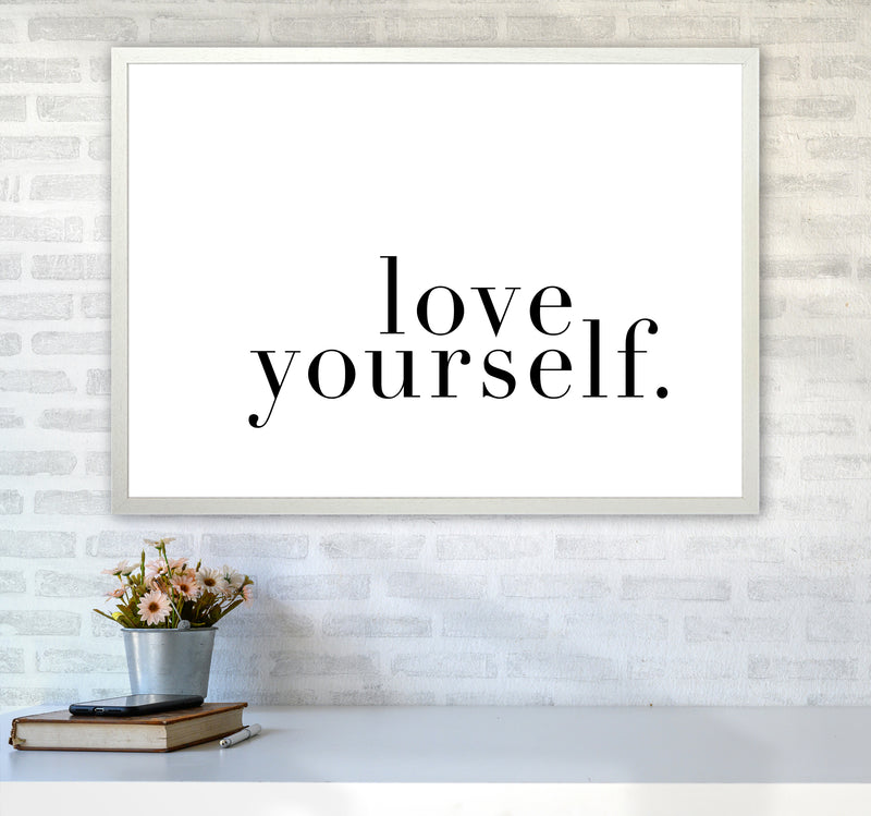 Love Yourself Type By Planeta444 A1 Oak Frame