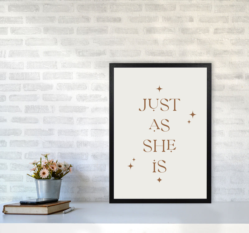 Just As She Is By Planeta444 A2 White Frame