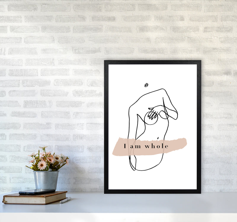 Covering Breasts With One Hand I Am Whole By Planeta444 A2 White Frame