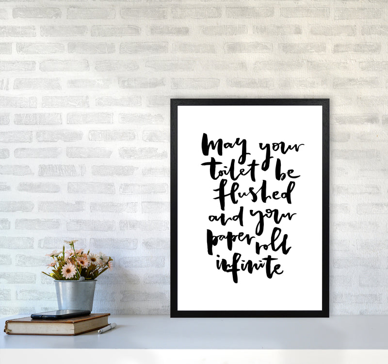 May Your Toilet Be Flushed Bathroom Art Print By Planeta444 A2 White Frame