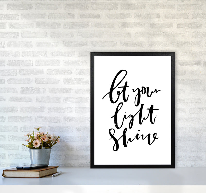 Let Your Light Shine By Planeta444 A2 White Frame