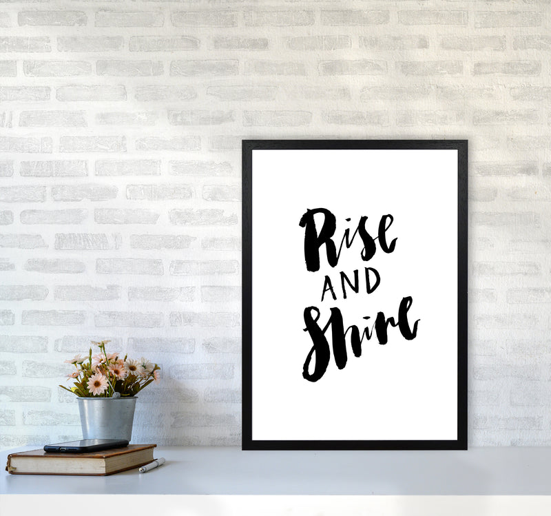 Rise And Shine By Planeta444 A2 White Frame
