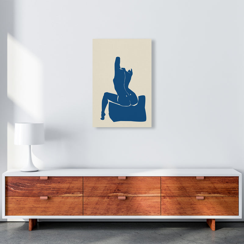 Matisse Sitting On Bed Arms High Blue By Planeta444 A2 Canvas