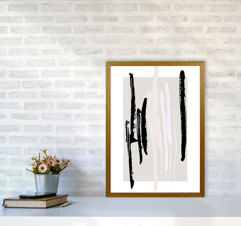 Abstracts Pennellate Linee Grey White Black3 By Planeta444 A2 Print Only