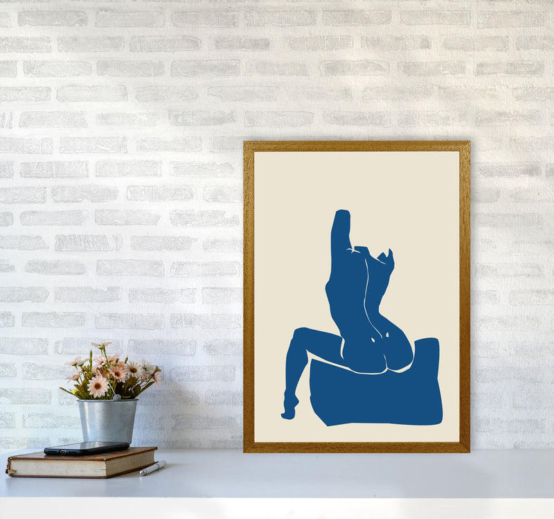 Matisse Sitting On Bed Arms High Blue By Planeta444 A2 Print Only