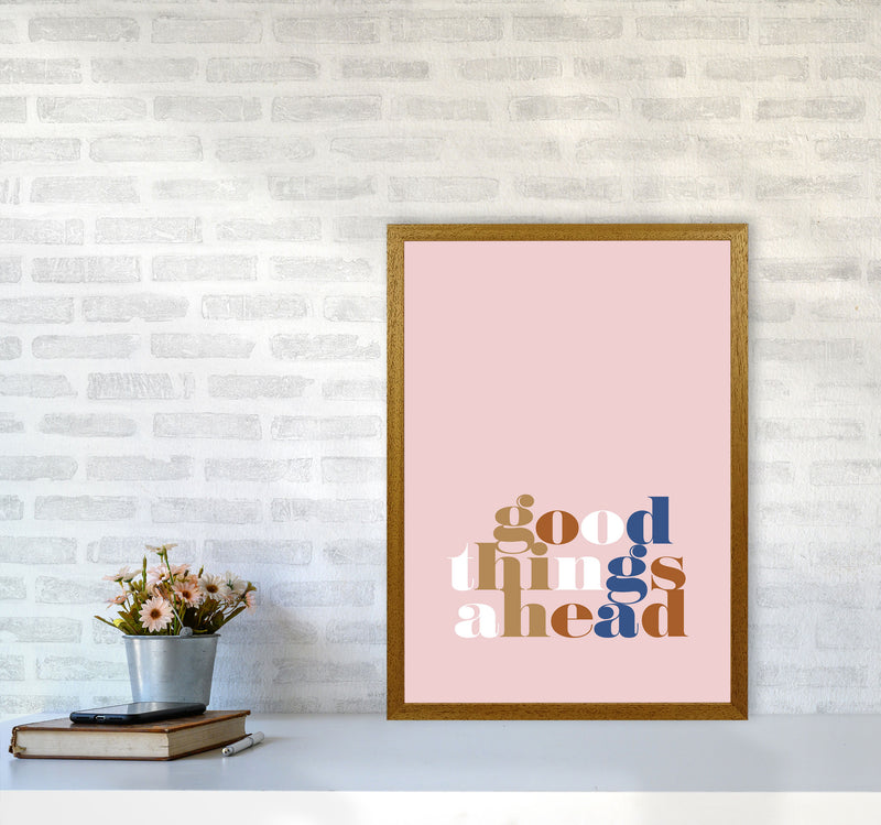 Good Things Ahead Pink By Planeta444 A2 Print Only
