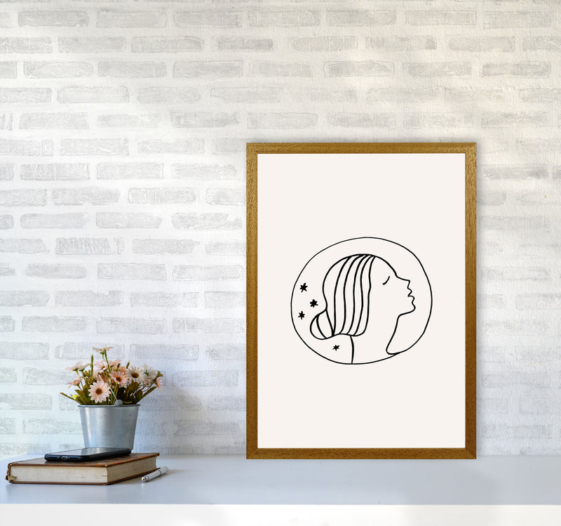 Delicate Face Circle By Planeta444 A2 Print Only