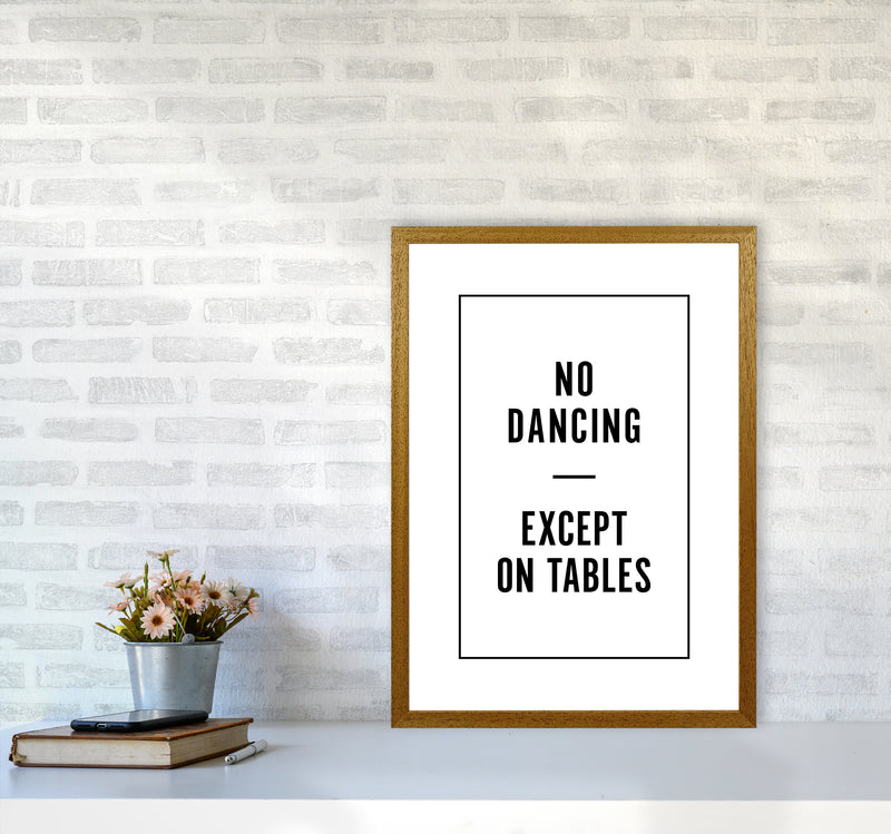 No Dancing Minimal Quote Art Print By Planeta444 A2 Print Only