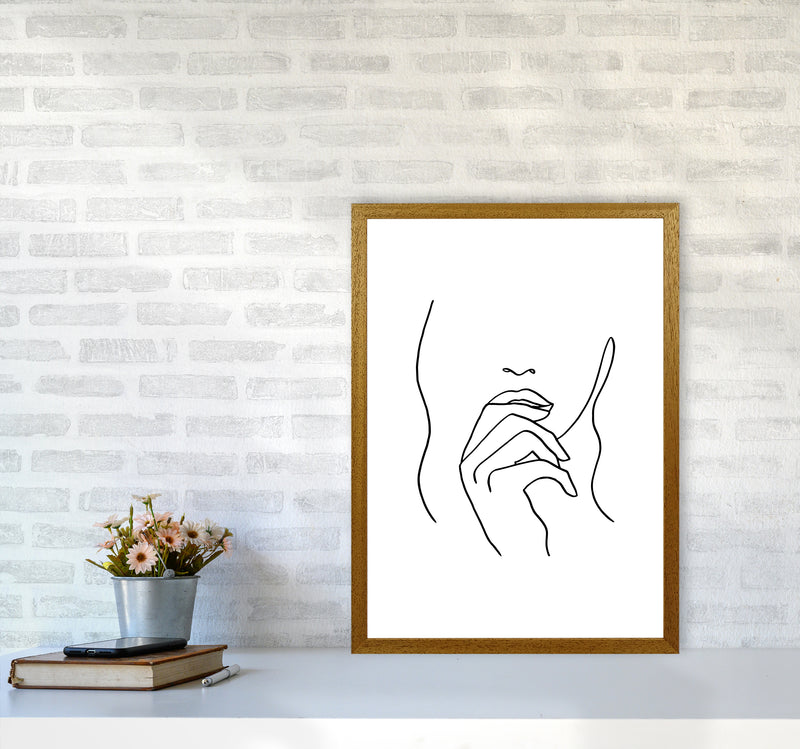 Lips Hand Hair By Planeta444 A2 Print Only