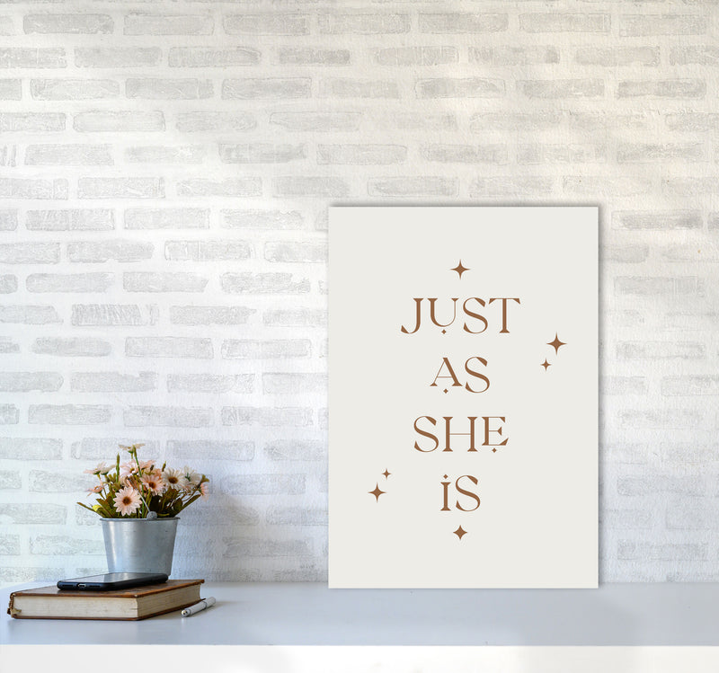 Just As She Is By Planeta444 A2 Black Frame