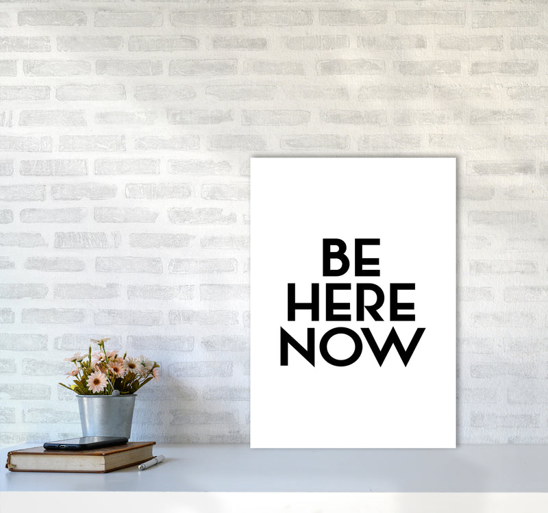 Be Here Now By Planeta444 A2 Black Frame