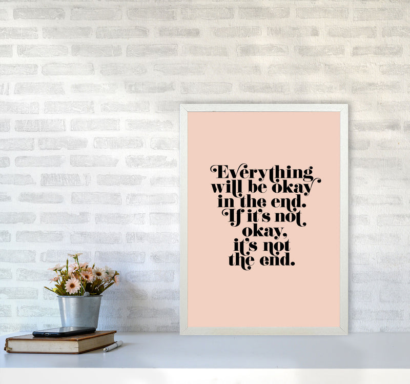 Everything Will Be Okay In The End By Planeta444 A2 Oak Frame