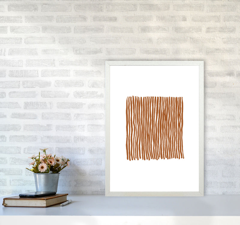 Abstract Parallel Lines By Planeta444 A2 Oak Frame