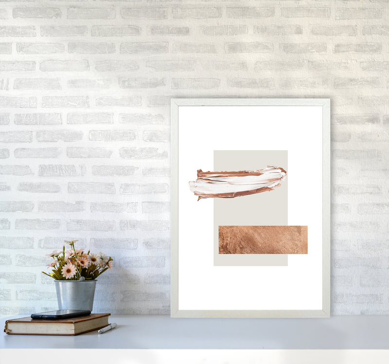Paint Strokes Cavern Clay Copper1 By Planeta444 A2 Oak Frame