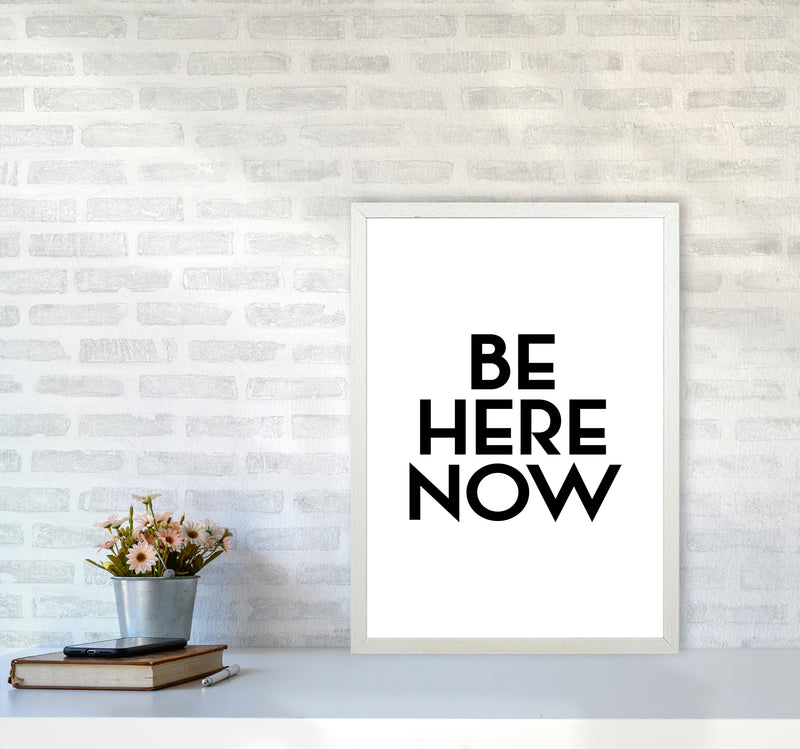 Be Here Now By Planeta444 A2 Oak Frame