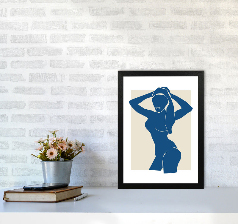 Matisse Hands To Head Blue By Planeta444 A3 White Frame