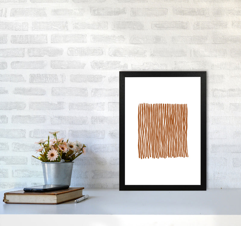 Abstract Parallel Lines By Planeta444 A3 White Frame