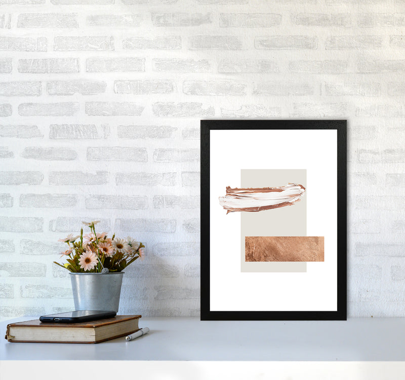Paint Strokes Cavern Clay Copper1 By Planeta444 A3 White Frame