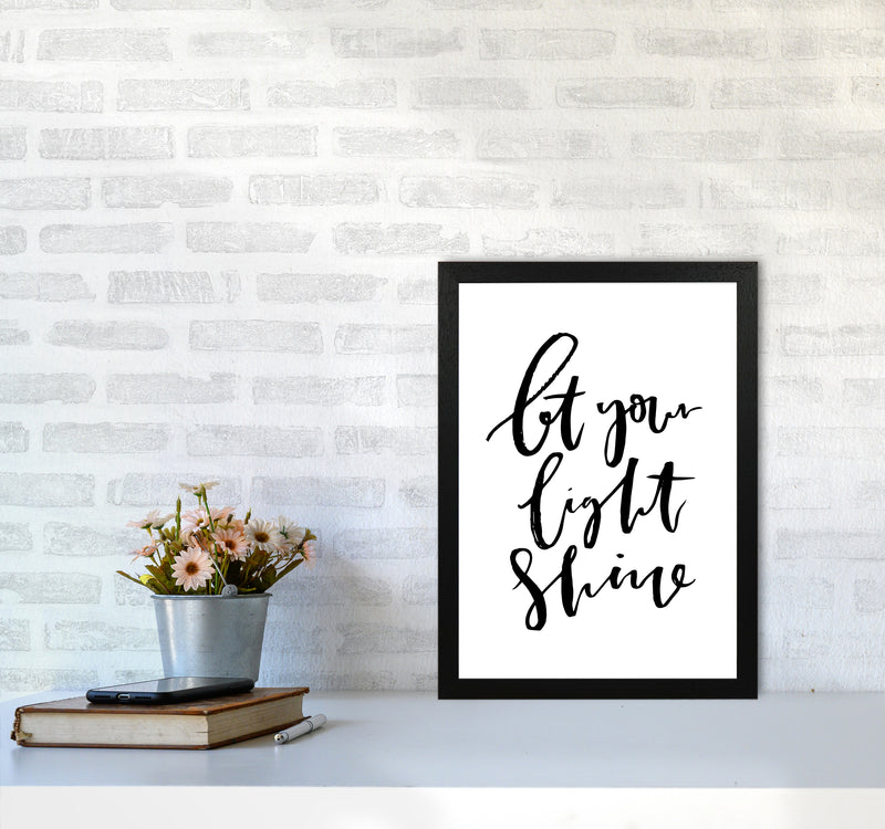 Let Your Light Shine By Planeta444 A3 White Frame