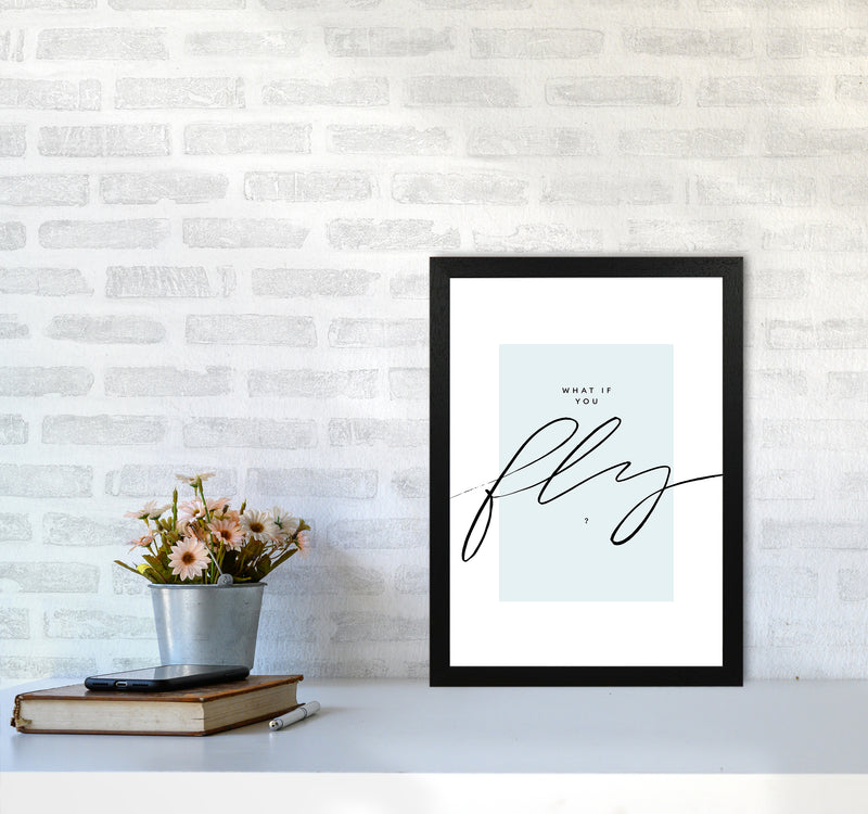 What If You Fly By Planeta444 A3 White Frame