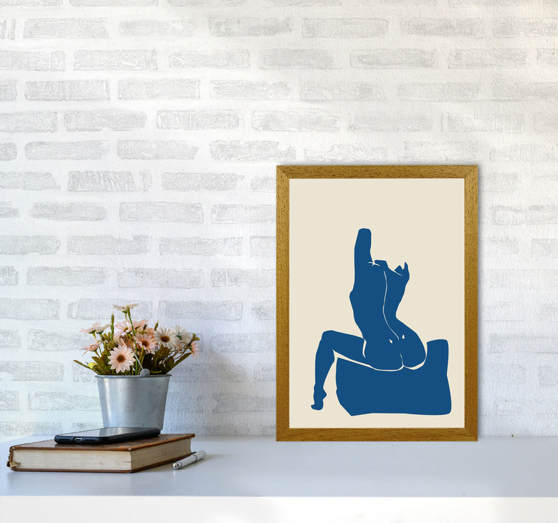 Matisse Sitting On Bed Arms High Blue By Planeta444 A3 Print Only