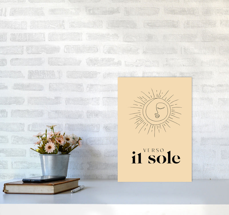 Verso Il Sole By Planeta444 A3 Black Frame