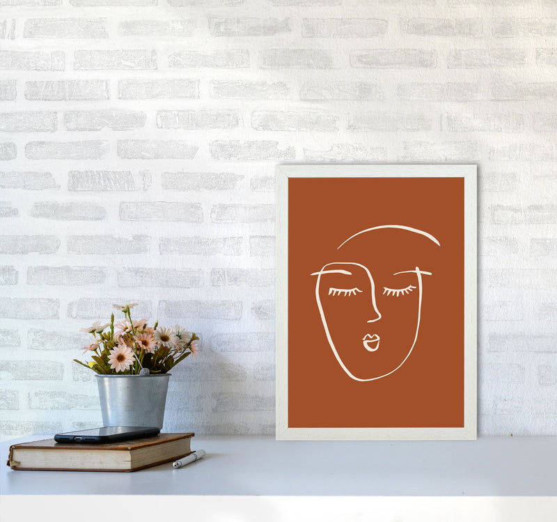 Line Face Girl2 By Planeta444 A3 Oak Frame