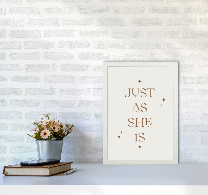 Just As She Is By Planeta444 A3 Oak Frame