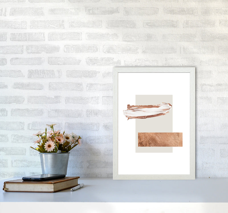 Paint Strokes Cavern Clay Copper1 By Planeta444 A3 Oak Frame