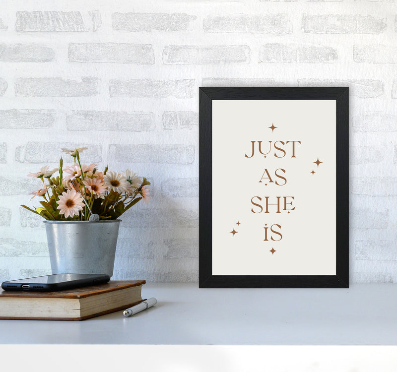 Just As She Is By Planeta444 A4 White Frame