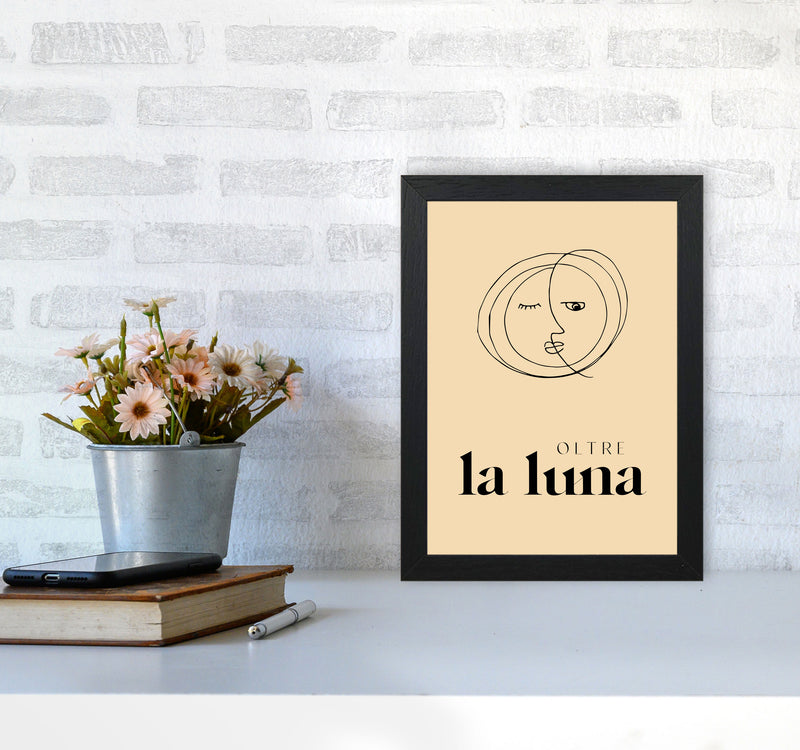 Oltre La Luna By Planeta444 A4 White Frame