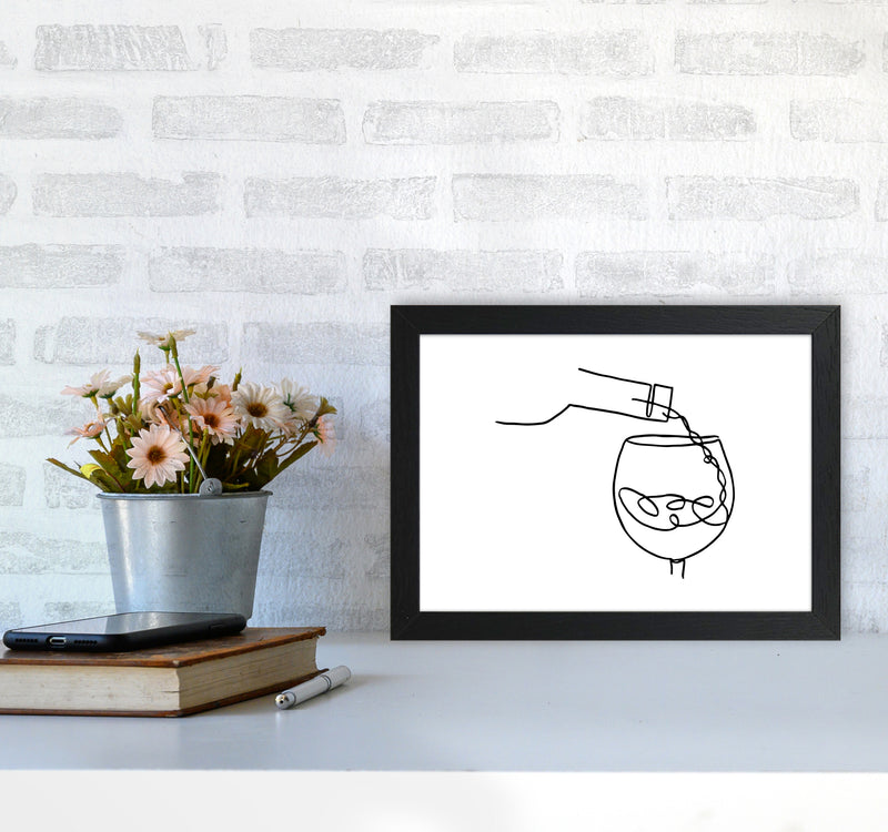 Pouring Wine By Planeta444 A4 White Frame