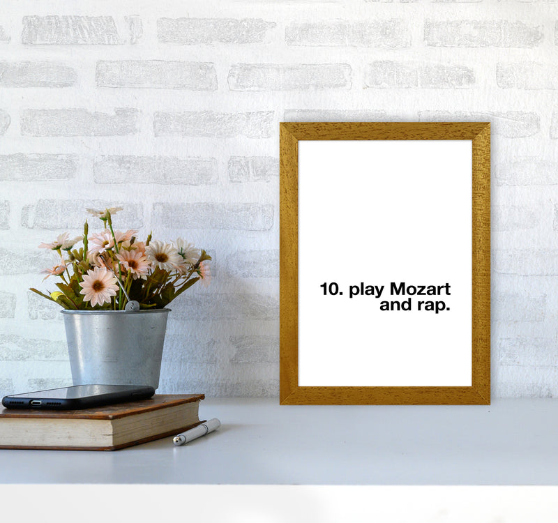 10th Commandment Play Mozart Quote Art Print By Planeta444 A4 Print Only